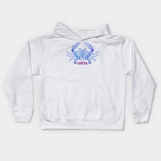 Vibrant Zodiac Cancer Kids Hoodie